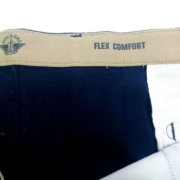 Bundle “3 x $20" Dockers Men's B&T Original Flex Waist Blue Shorts - Picture 7 of 9